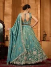 Drs 232 Pure Tissue Embroidery Work Designer Lehenga Choli